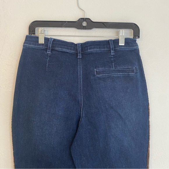 J Mclaughlin High Rise Jeans Womens Size 4 Demi Boot Side Stripe - Picture 5 of 6